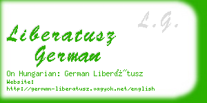 liberatusz german business card